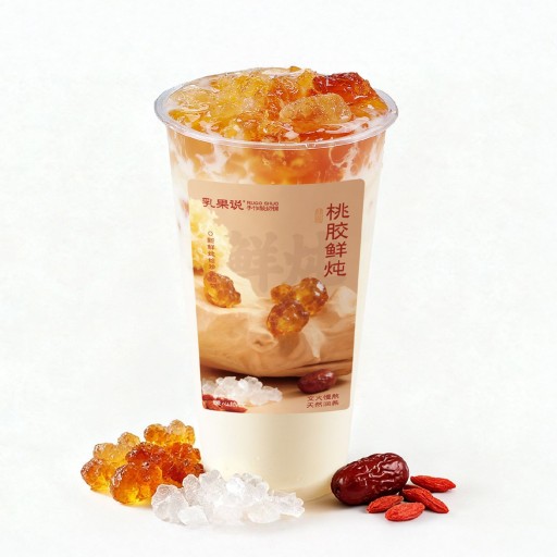 溏心琥珀·桃膠燉奶（有機鮮牛乳）